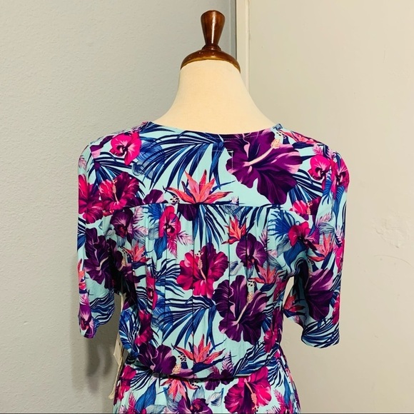 Sunday Mi Amor Maxi Purple Floral Summer Dress Size XS MSRP $80 - Picture 4 of 7